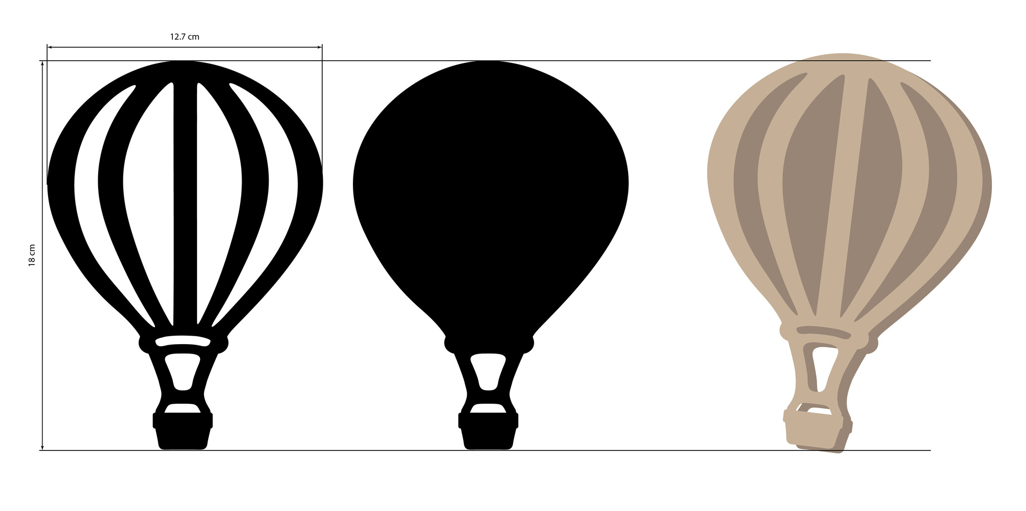 Stamperia Crafty shapes: Timeless air balloon