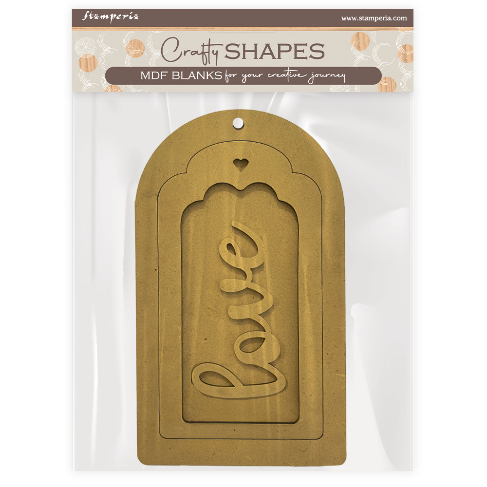 Stamperia Crafty shapes: Timeless tag