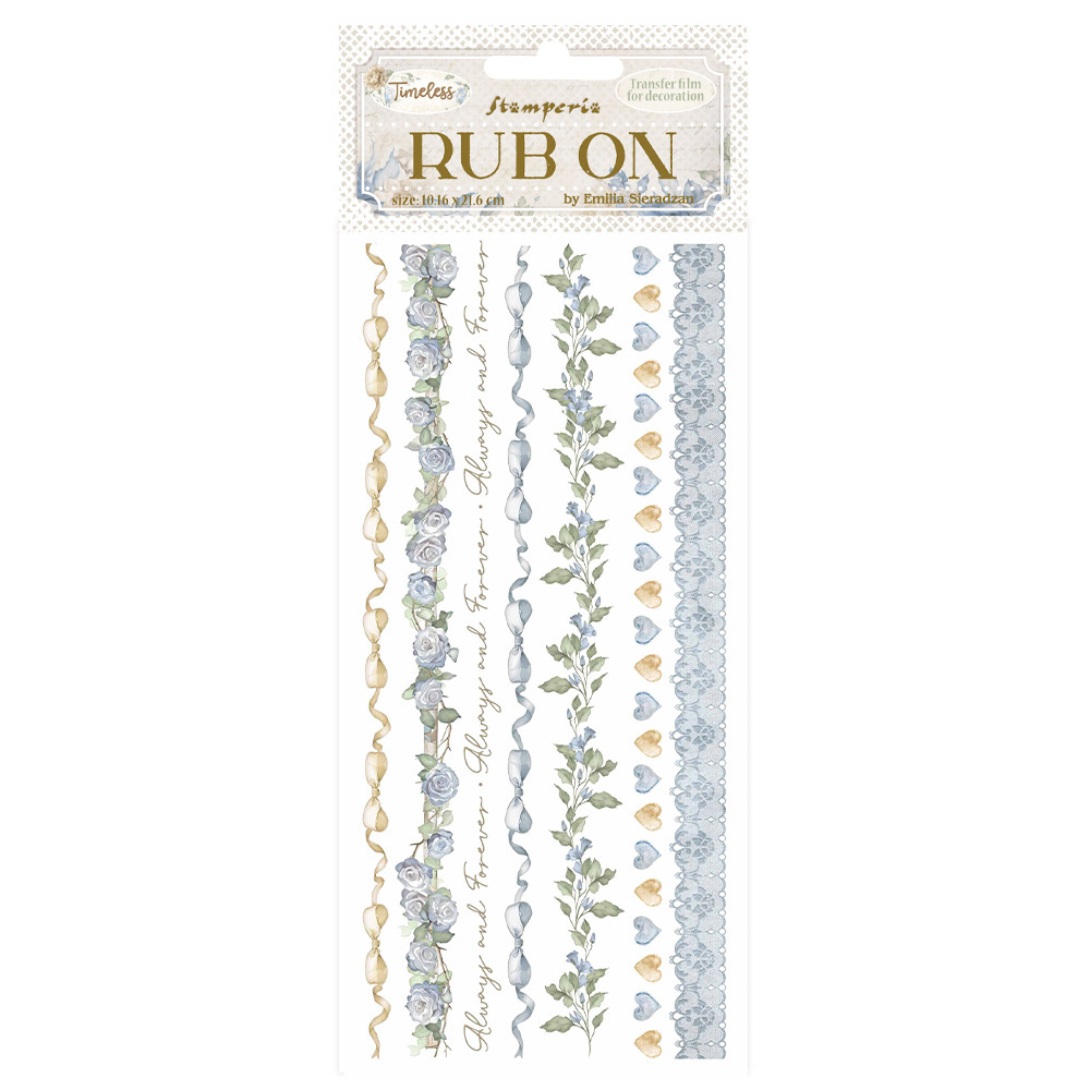 Stamperia Rub-on cm 10,16x21,6 - Timeless stripes