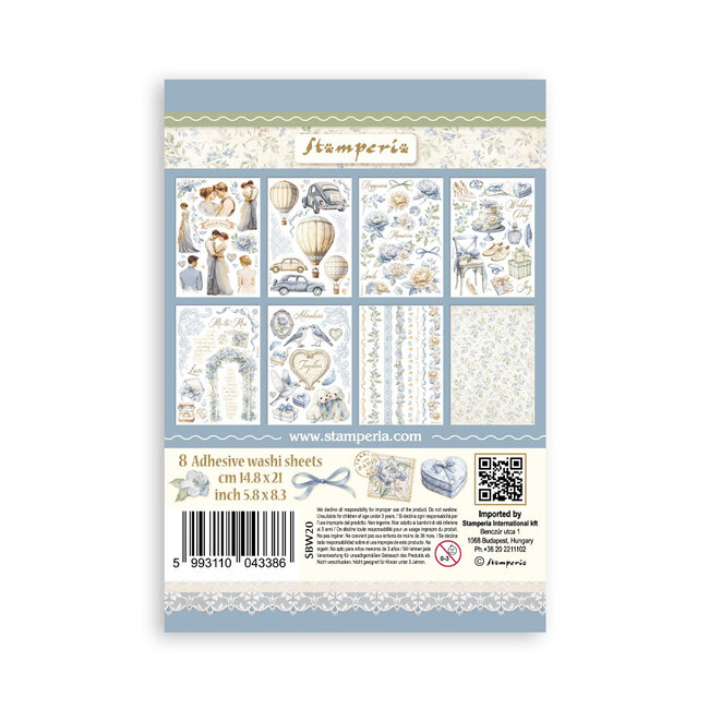 Stamperia Washi pad 8 sheets A5 - Timeless