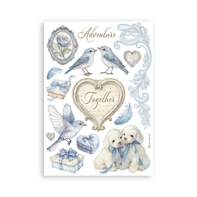 Stamperia Washi pad 8 sheets A5 - Timeless