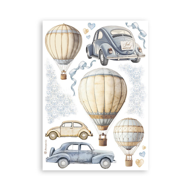 Stamperia Washi pad 8 sheets A5 - Timeless