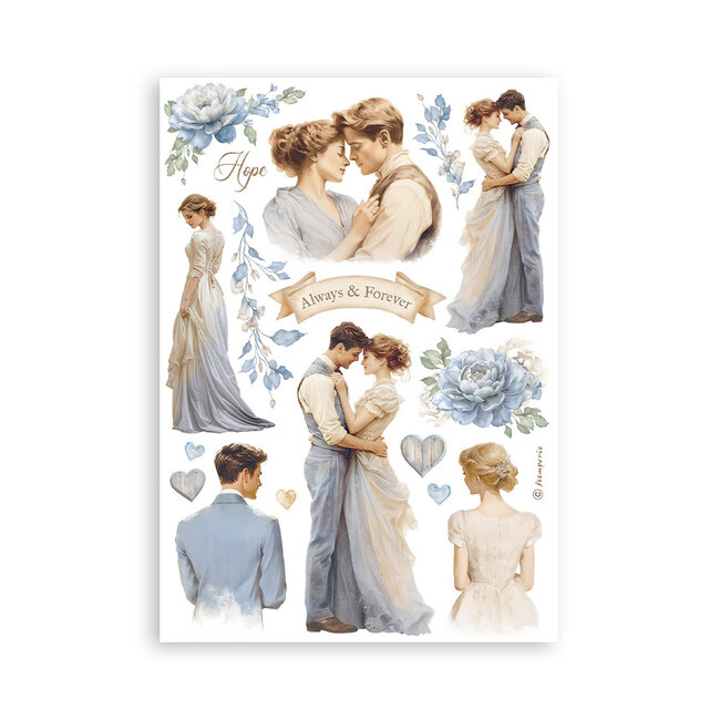 Stamperia Washi pad 8 sheets A5 - Timeless