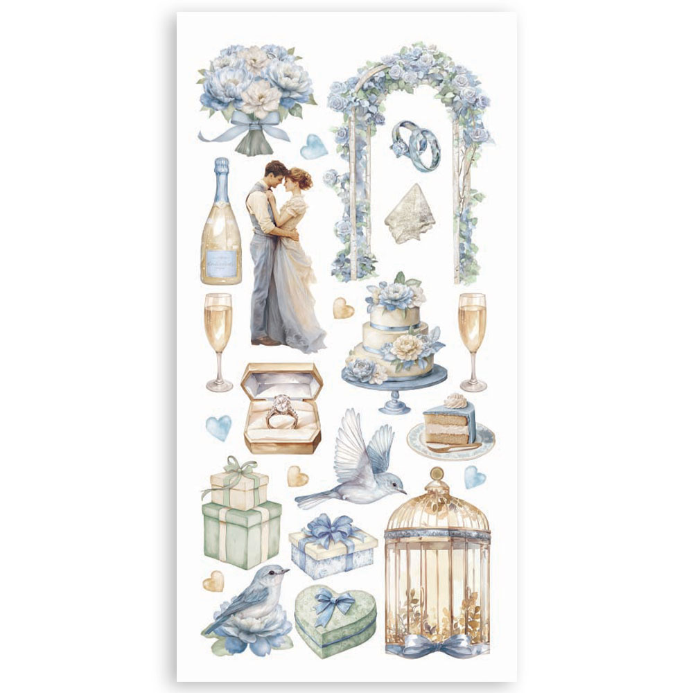 Stamperia Paper cut-outs 2 Double Face -  4 sheets cm. 15x30,5 - Timeless