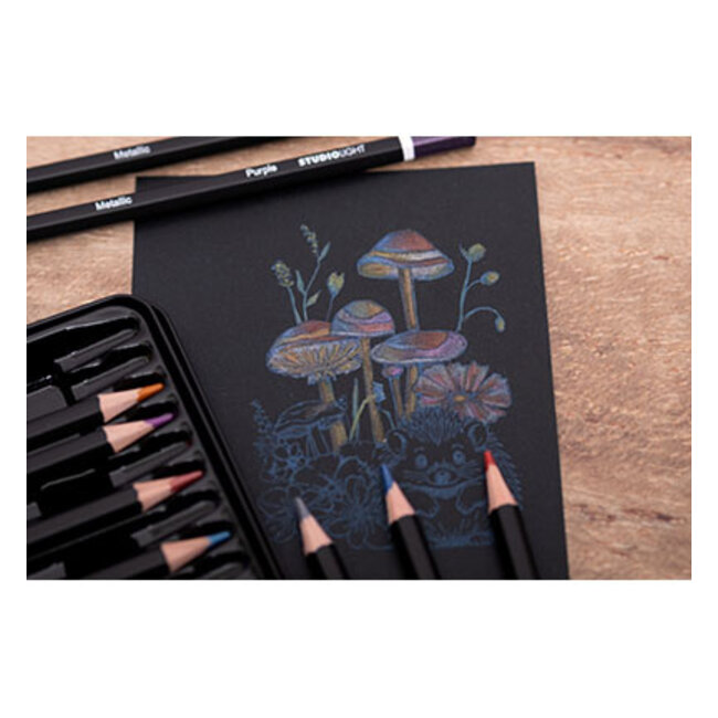 Studio Light Pencils 12 Colors with metallic finish Essentials nr.02