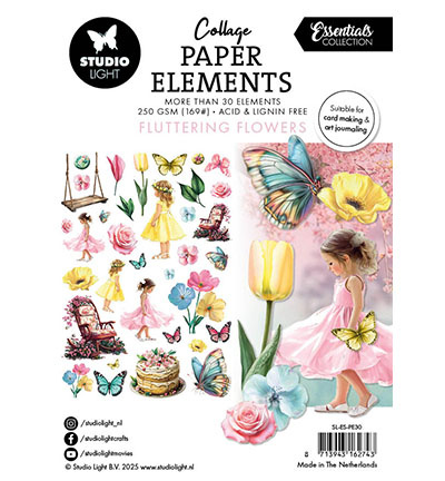 Studio Light SL Paper Elements Fluttering Flowers Essentials nr.30