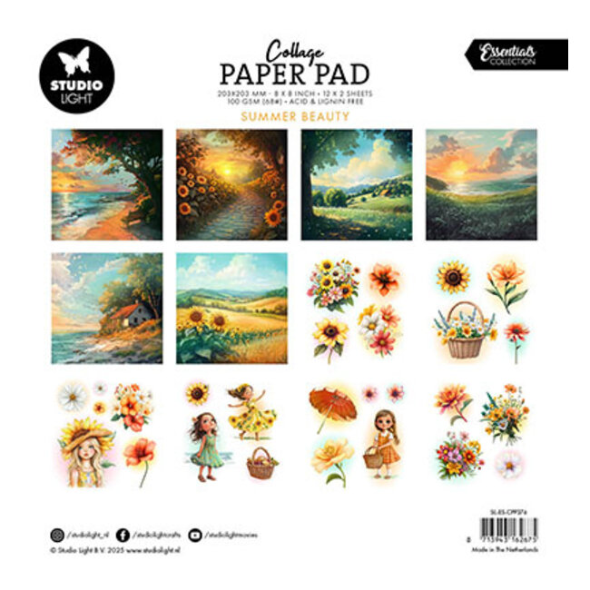 Studio Light SL Collage Paper Pad Summer Beauty Essentials nr.376