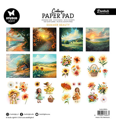 Studio Light SL Collage Paper Pad Summer Beauty Essentials nr.376