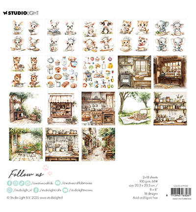 Studio Light CCL Collage Paper Pad Sweet as pie Essentials nr.382