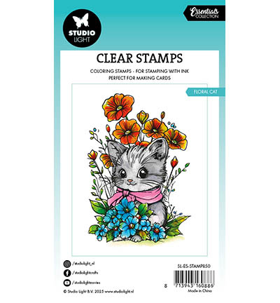 Studio Light SL Clear Stamp Floral cat Essentials nr.850
