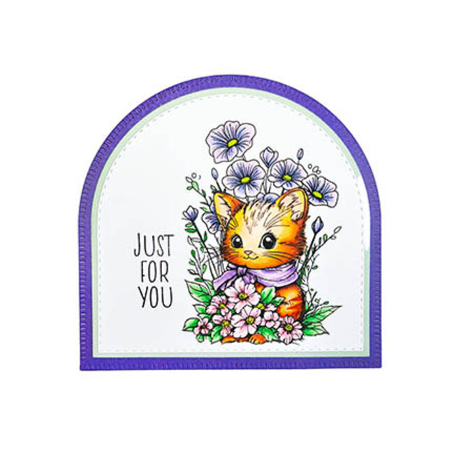 Studio Light SL Clear Stamp Floral cat Essentials nr.850