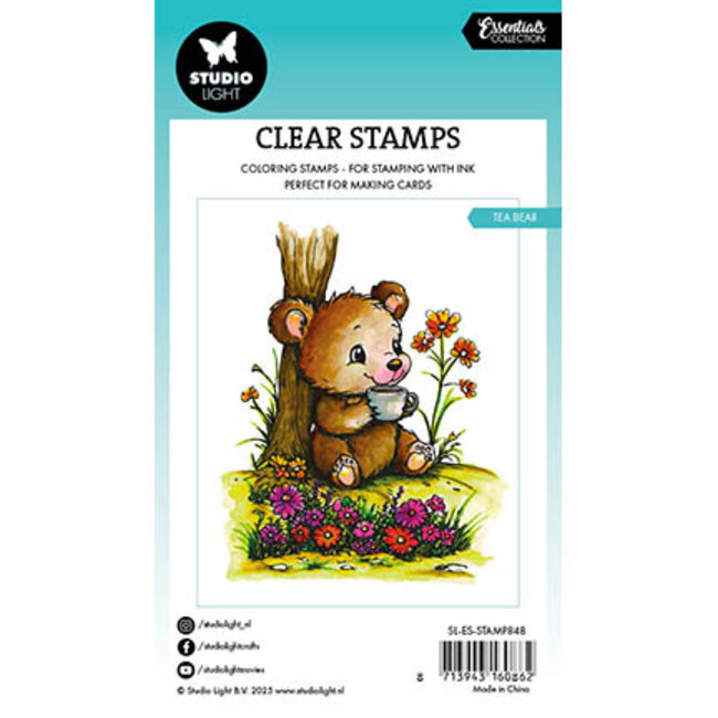 Studio Light SL Clear Stamp Tea bear Essentials nr.848