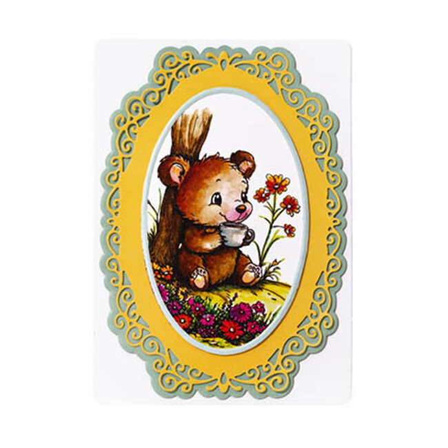 Studio Light SL Clear Stamp Tea bear Essentials nr.848