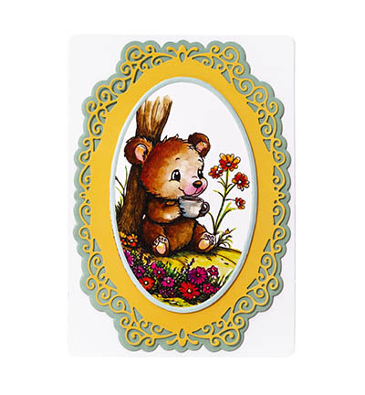 Studio Light SL Clear Stamp Tea bear Essentials nr.848