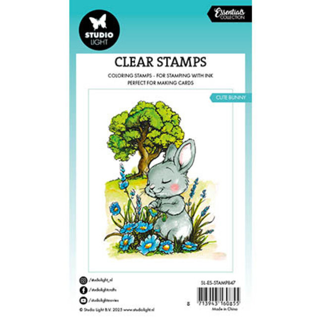 Studio Light SL Clear Stamp Cute bunny Essentials nr.847