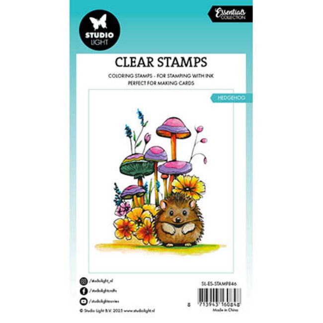 Studio Light SL Clear Stamp Hedgehog Essentials nr.846