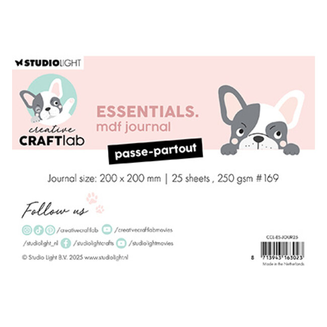 Studio Light CCL MDF Journal Passe-partout Essentials nr.25