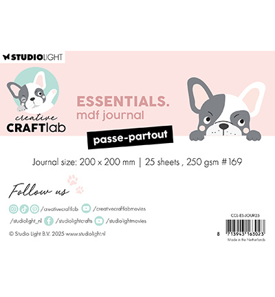 Studio Light CCL MDF Journal Passe-partout Essentials nr.25