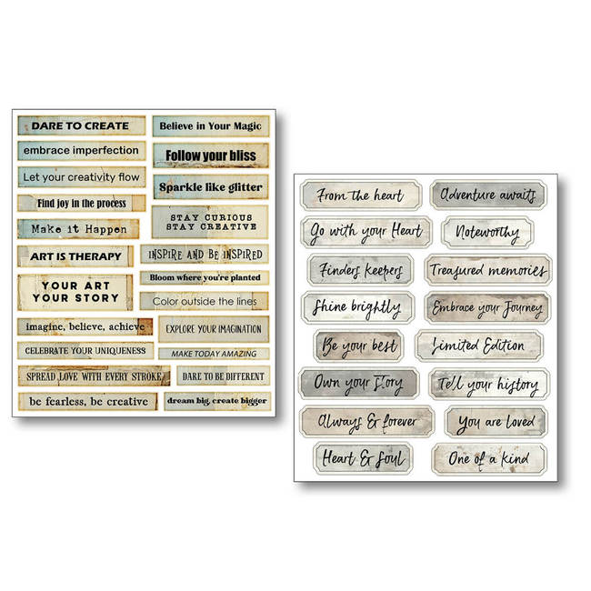 Ciao Bella STICKER SET 10/PKG LITTLE WORDS