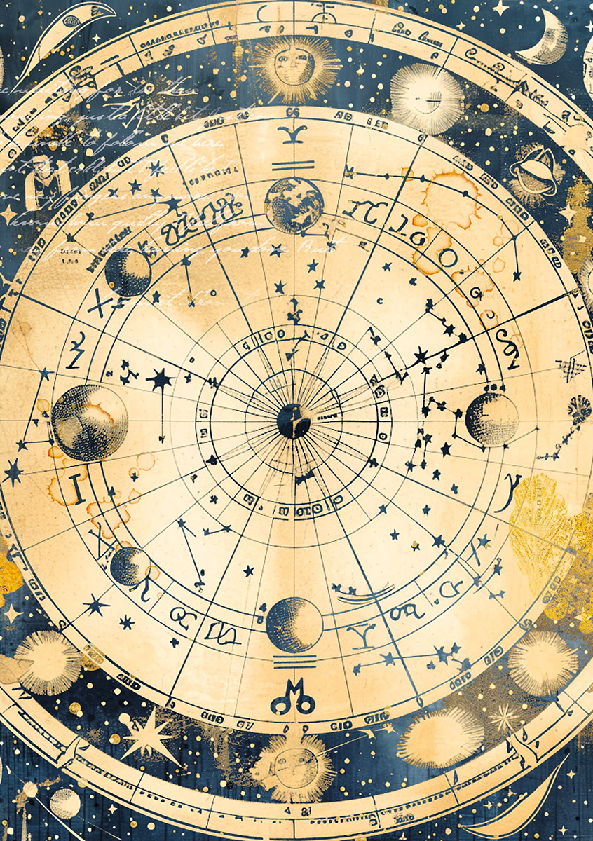 Ciao Bella RICE PAPER A5 MIXED 8/PKG CELESTIAL