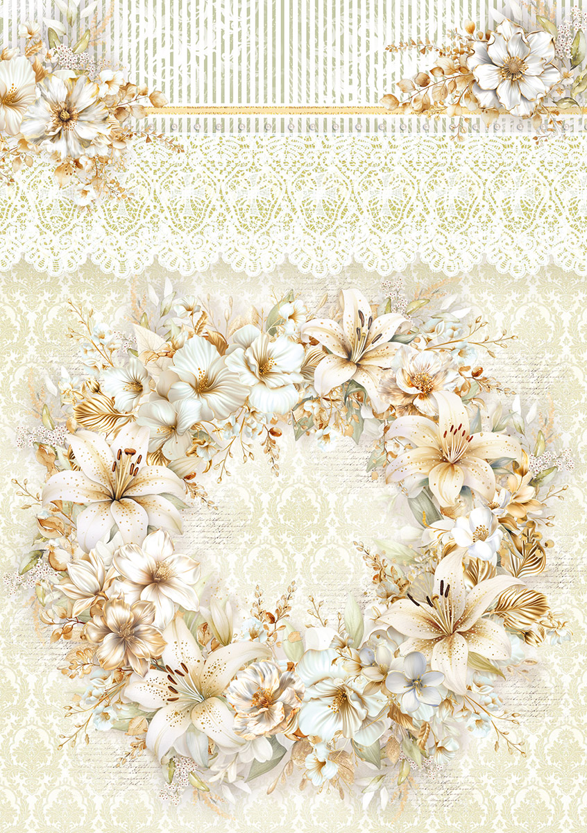 Ciao Bella RICE PAPER A5 MIXED 8/PKG BLESSING DAY