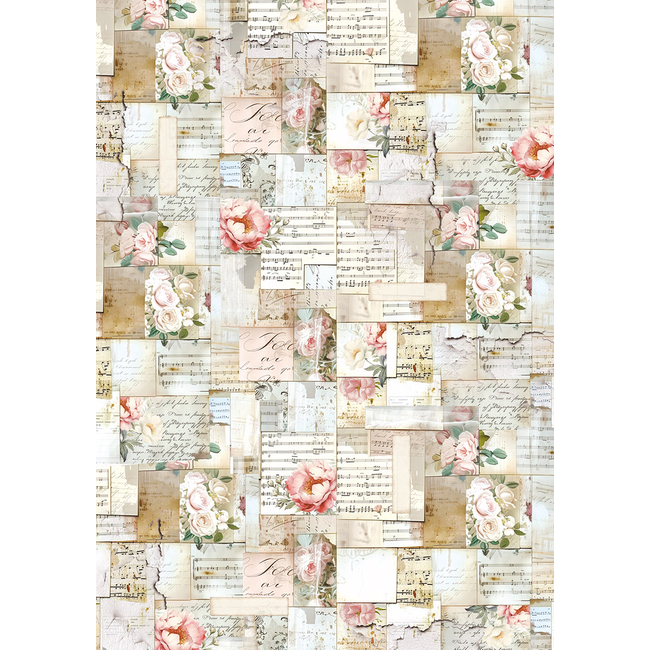 Ciao Bella RICE PAPER A5 MIXED 8/PKG SECRET GARDEN