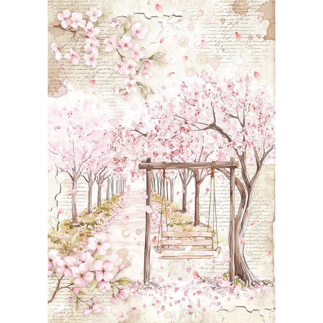 Ciao Bella RICE PAPER A5 MIXED 8/PKG SECRET GARDEN