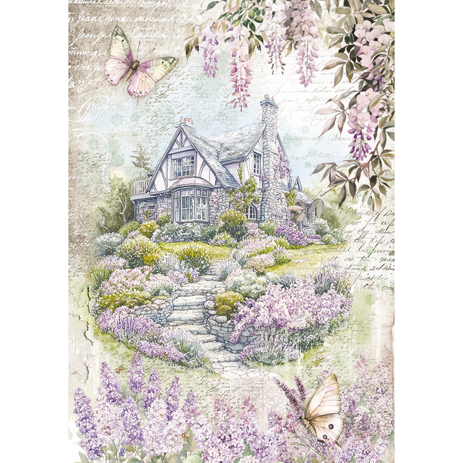 Ciao Bella RICE PAPER A5 MIXED 8/PKG SECRET GARDEN