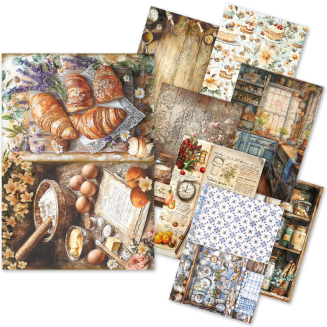 Ciao Bella RICE PAPER A5 MIXED 8/PKG COOKBOOK