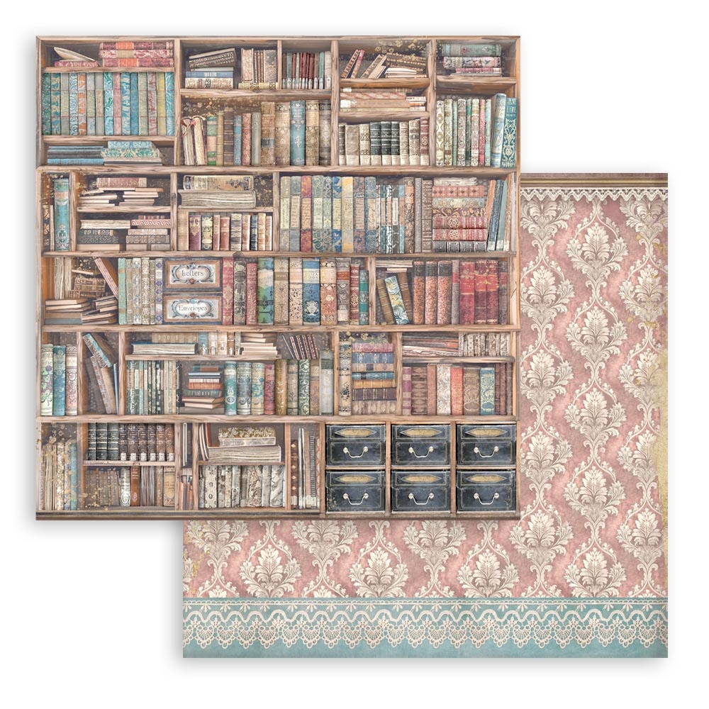 Stamperia Scrapbooking Small Pad 10 sheets cm 20,3X20,3 (8"X8") - Venice City of Art