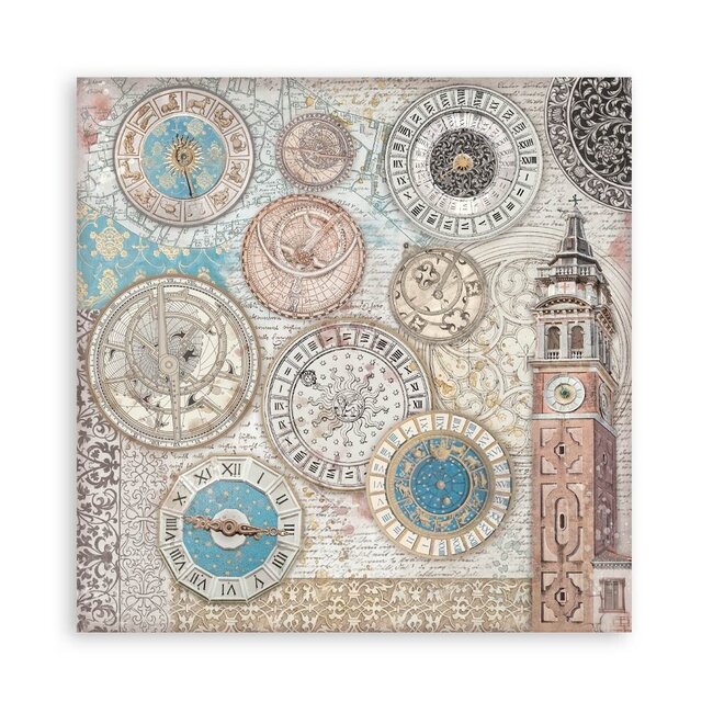 Stamperia Scrapbooking Pad 22 sheets cm 20,3X20,3 (8"X8") Single Face Venice City of Art