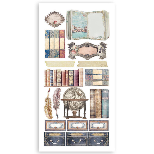 Stamperia Paper cut-outs 2 Double Face -  4 sheets cm. 15x30,5 - Venice City of Art