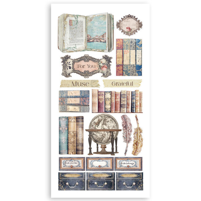 Stamperia Paper cut-outs 2 Double Face -  4 sheets cm. 15x30,5 - Venice City of Art