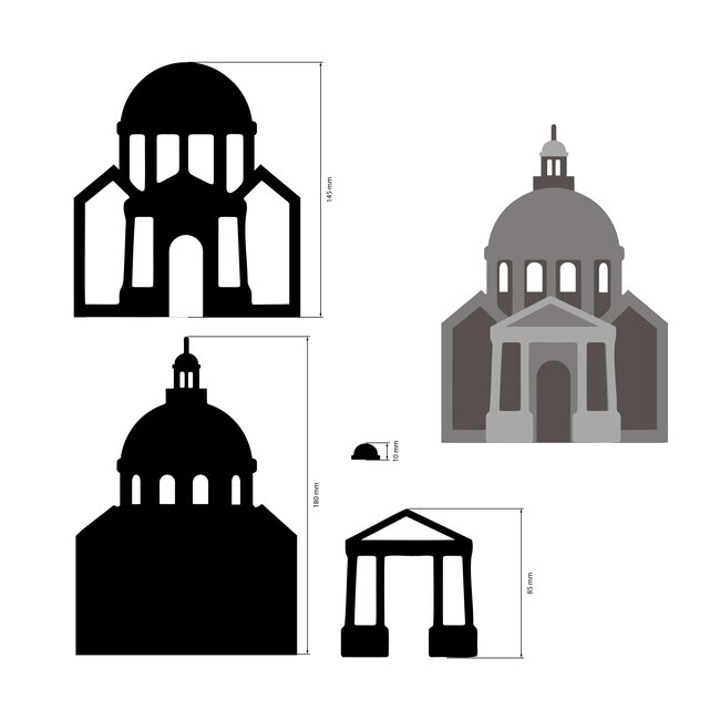 Stamperia Crafty shapes: Venice City of Art basilica