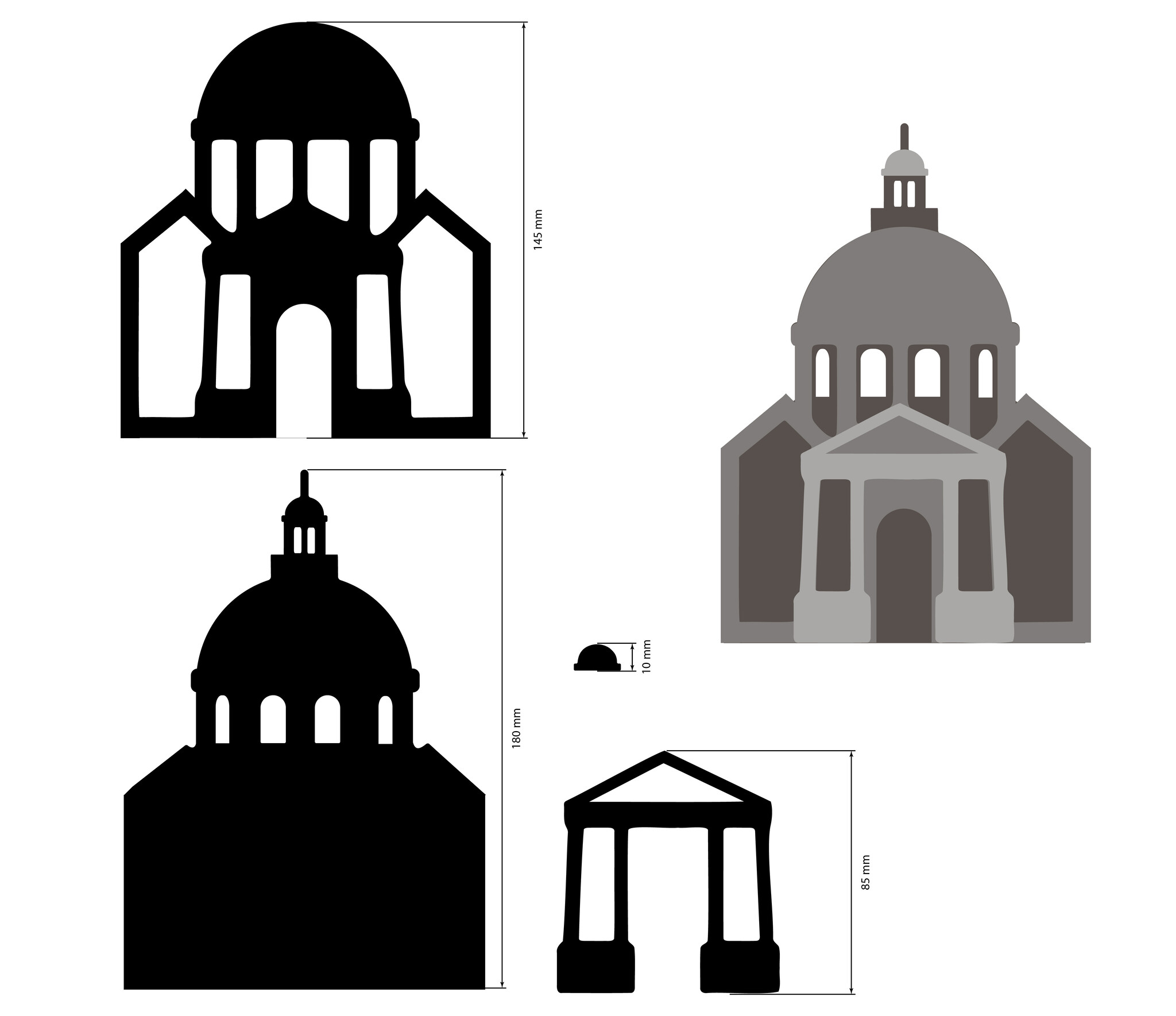 Stamperia Crafty shapes: Venice City of Art basilica