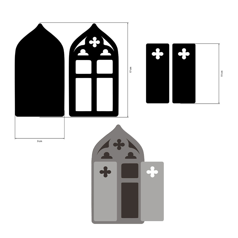 Stamperia Crafty shapes: Venice City of Art window