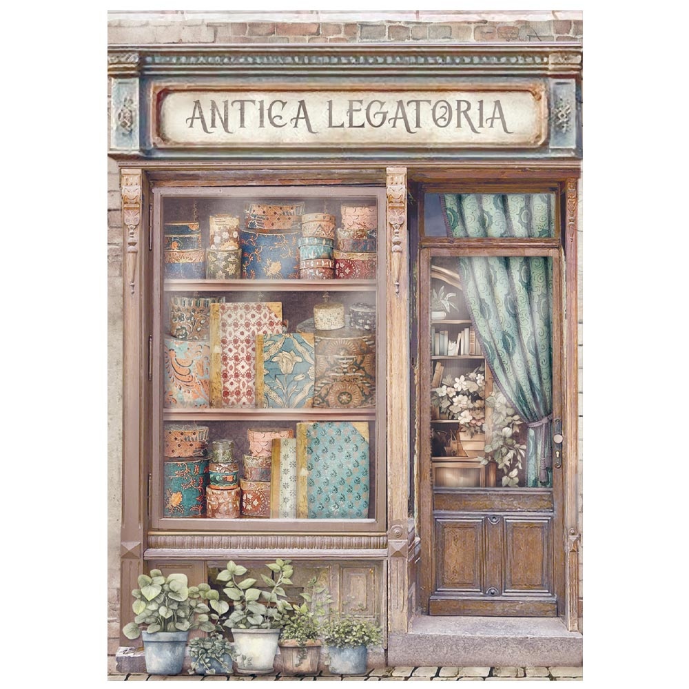 Stamperia Selection 8 Rice paper A6 backgrounds - Venice City of Art