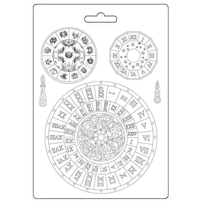 Stamperia Soft Mould A5 - Venice City of Art clocks