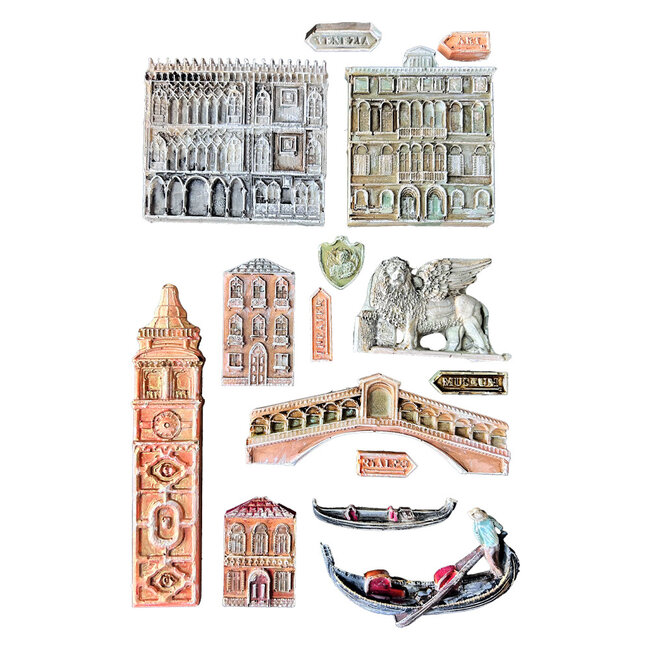 Stamperia Silicon mould A5 - Venice City of Art monuments