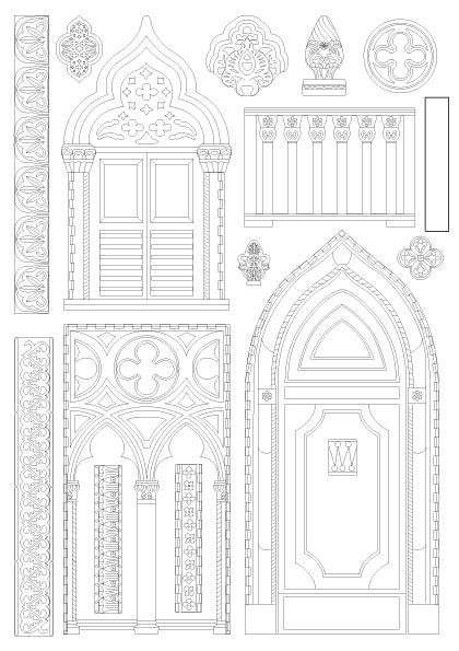 Stamperia Silicon mould A5 - Venice City of Art architecture
