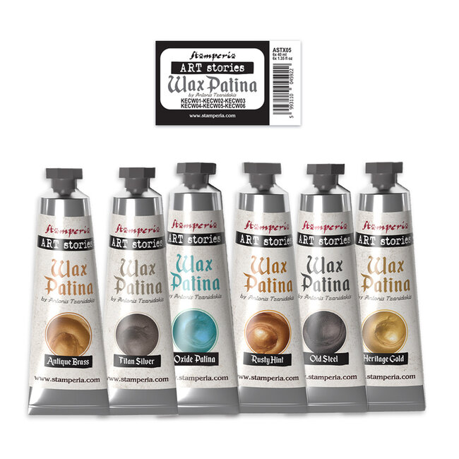 Stamperia Wax Patina Selection 6 pcs x ml 40