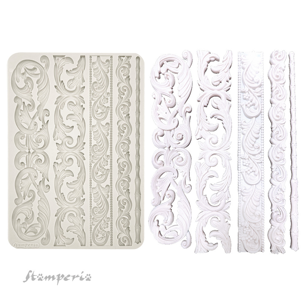 Stamperia Big silicon mould A4 - Stripes