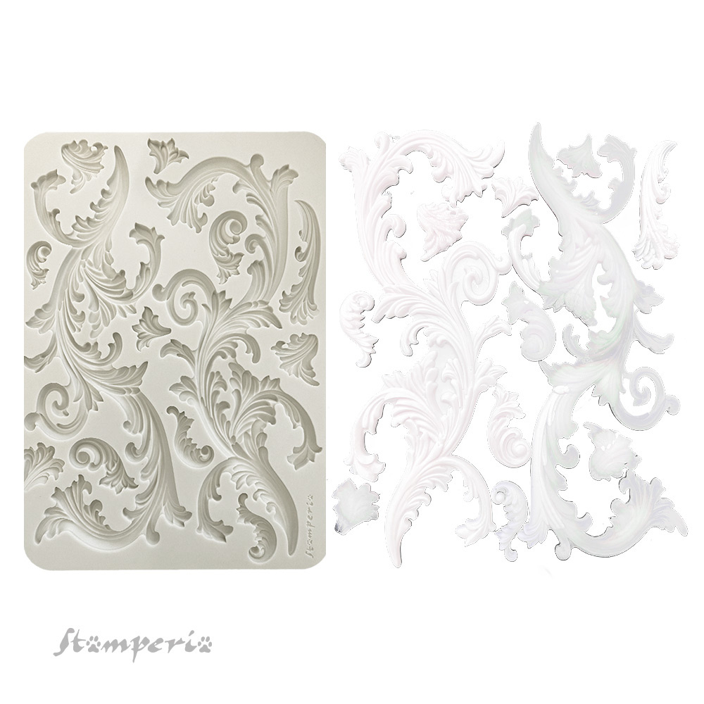 Stamperia Big silicon mould A4 - Swirls