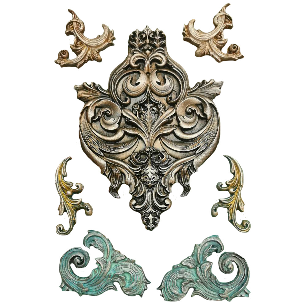 Stamperia Big silicon mould A4 - Frieze and corners