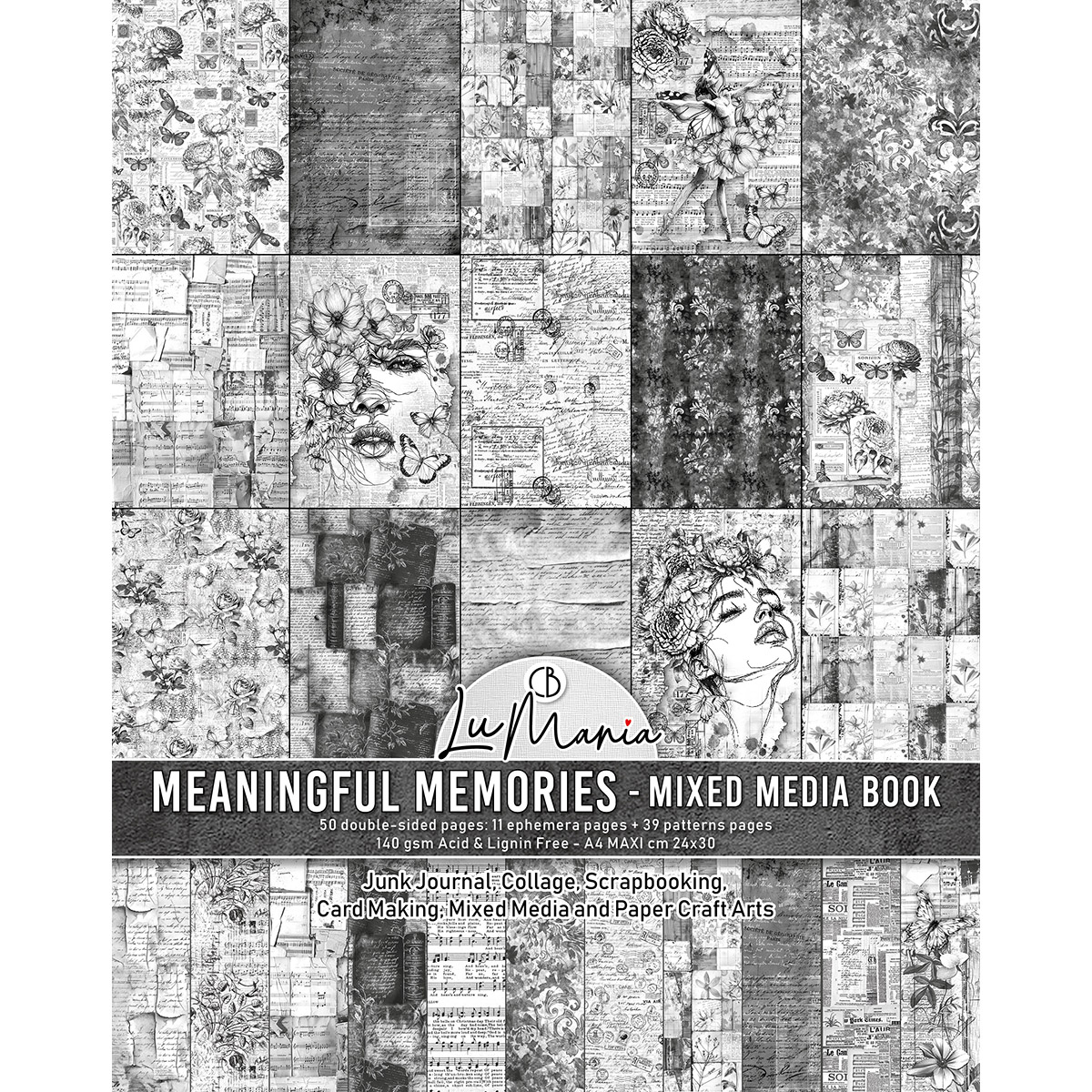 Ciao Bella MIXED MEDIA BOOK MEANINGFUL MEMORIES A4 MAXI