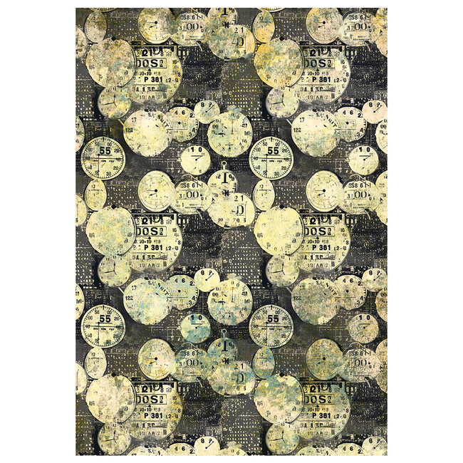 Ciao Bella MIXED MEDIA RICE PAPER A4 SET 4/PKG TIME CAPSULE