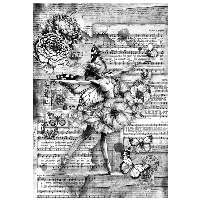 Ciao Bella MIXED MEDIA RICE PAPER A4 SET 4/PKG MEANINGFUL MEMORIES