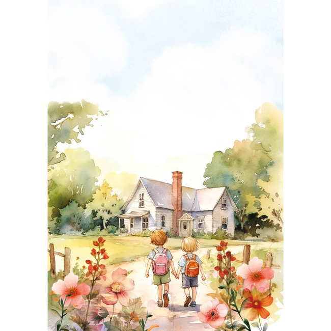 Ciao Bella RICE PAPER A5 MIXED 8/PKG BACK TO SCHOOL