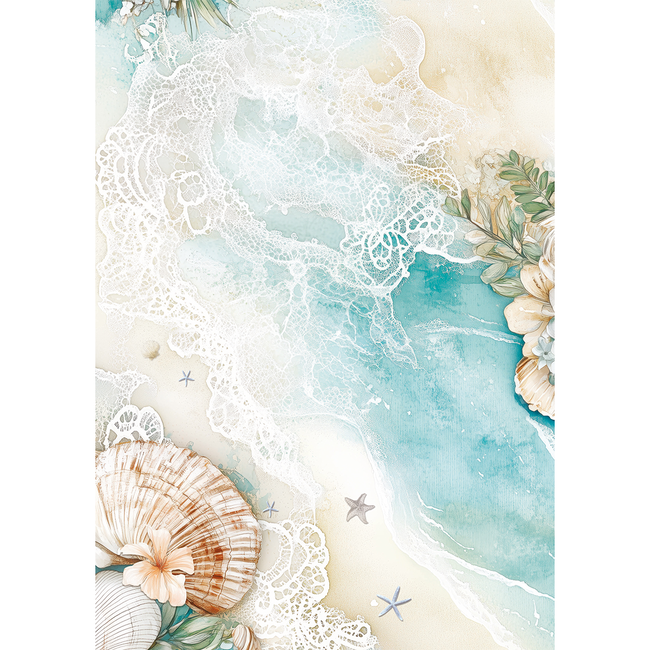 Ciao Bella RICE PAPER A5 MIXED 8/PKG SUMMER DAYS