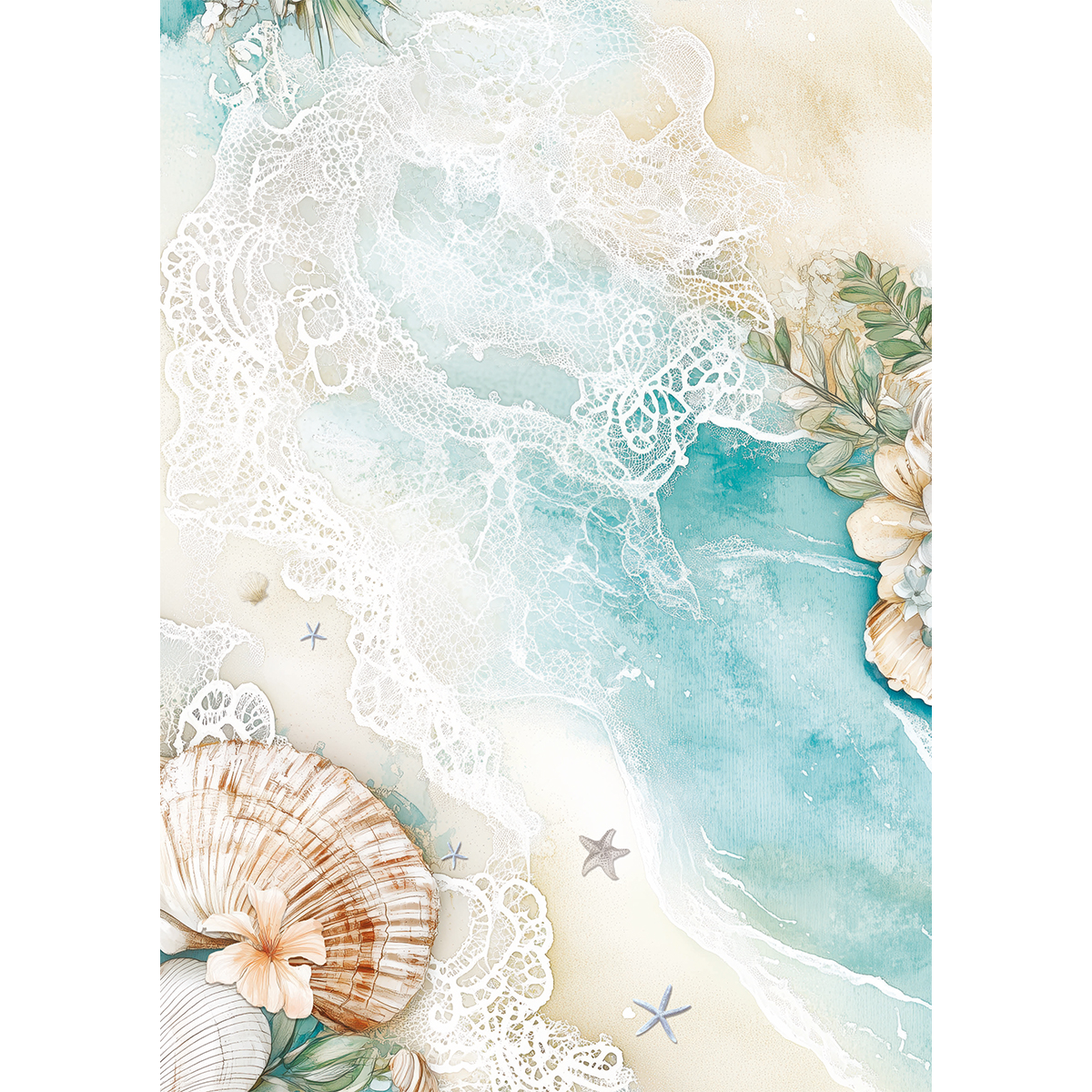 Ciao Bella RICE PAPER A5 MIXED 8/PKG SUMMER DAYS